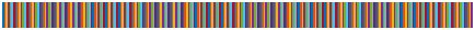 Colorbar showing the colors of the lines colormap. The colormap contains a repeating pattern of colors: dark blue, dark orange, dark yellow, dark purple, medium green, light blue, and dark red.