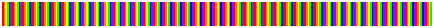 Colorbar showing the colors of the prism colormap. The colormap contains a repeating pattern of colors: red, orange, yellow, green, blue, and purple.