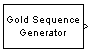 Gold Sequence Generator block icon.