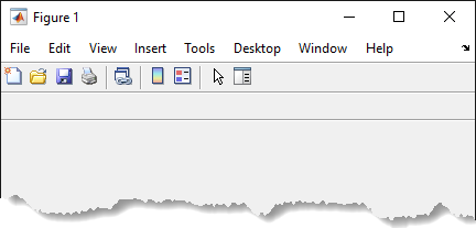 Figure that displays the default toolbar and another empty toolbar below
                it.