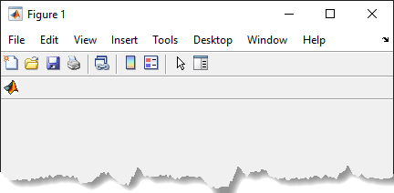 Figure that displays the default toolbar and another toolbar below it that
                contains a push tool with the MathWorks logo.