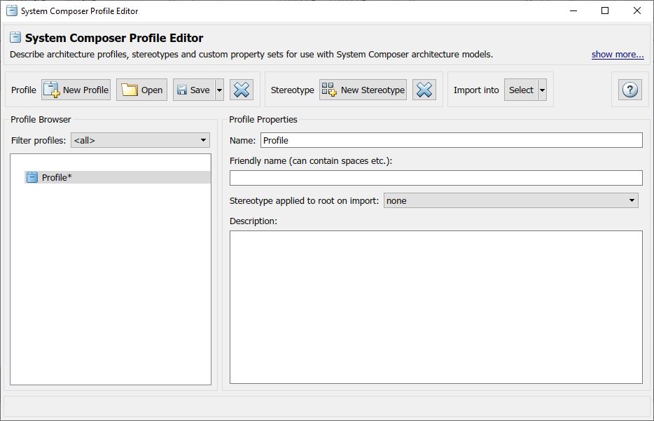 Profile Editor