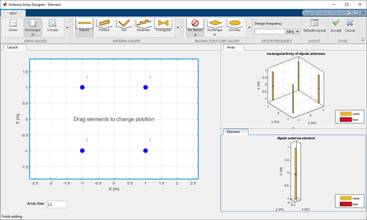 Antenna Array Designer app