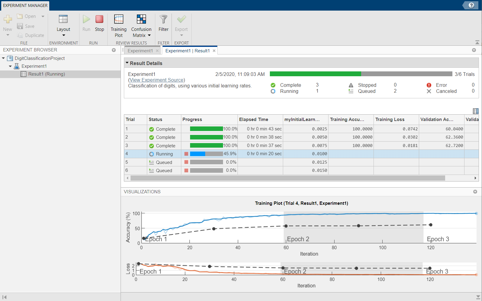 Experiment Manager app