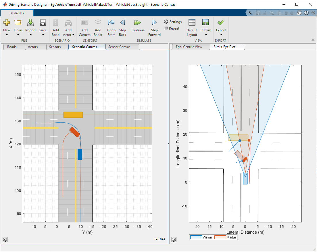 Driving Scenario Designer app