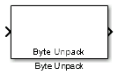 Byte Unpack block
