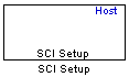 Host SCI Setup block