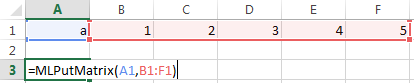 Worksheet cell A3 contains the entered text