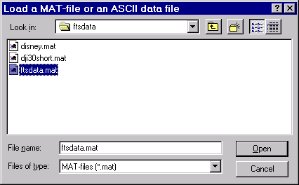 Load a MAT file