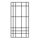 Grid with nonuniformly-spaced points in each dimension.