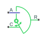 Rotational Mechanical Converter (IL) block