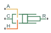 Translational Mechanical Converter (TL) block