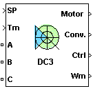 Two-Quadrant Three-Phase Rectifier DC Drive block