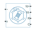 Synchronous Machine Model 10 block