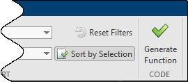 Sort by Selection button