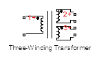 Three-Winding Transformer block