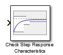 Check Step Response Characteristics block