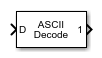 ASCII Decode block
