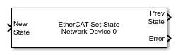 EtherCAT Set State block