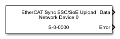 EtherCAT Sync SSC/SoE Upload block