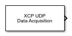 XCP UDP Data Acquisition block
