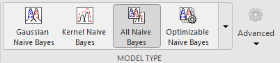 All Naive Bayes model type selected