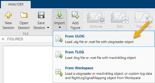 Import ULOG file