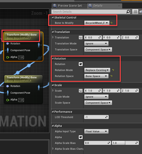 Unreal Editor blueprint specifications