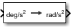 Angular Acceleration Conversion block