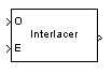 Interlacer block