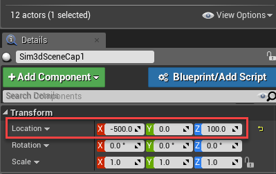 Unreal Editor set transformation values