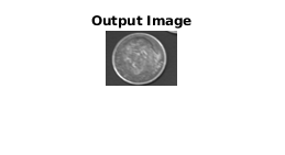 Figure contains an axes. The axes with title Output Image contains an object of type image.