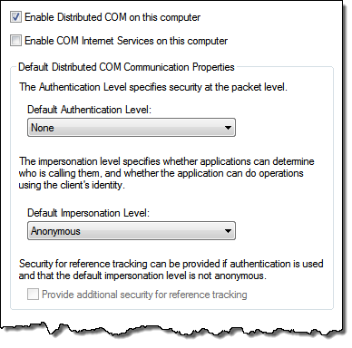 Default properties settings