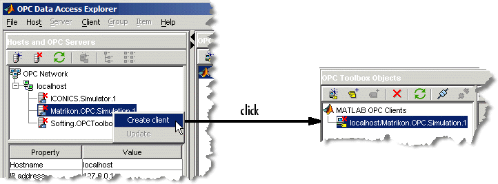 Creating a client for the Matrikon server