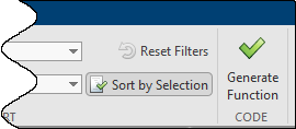 Sort by Selection button