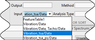 Selection for code generation input from TSA signal data only