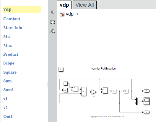 Document pane showing the vdp link highlighted in yellow.