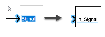 Edit the port label