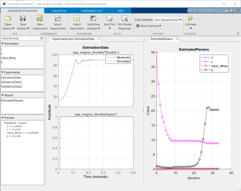 Parameter Estimator app