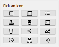 Stereotype icons available.