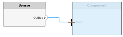 Creating a port upon connecting a port to a component without ports.