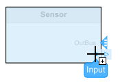 Direction options for a port on a component.