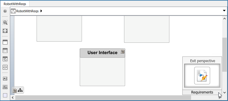 Exit perspective menu option from lower right hand corner.