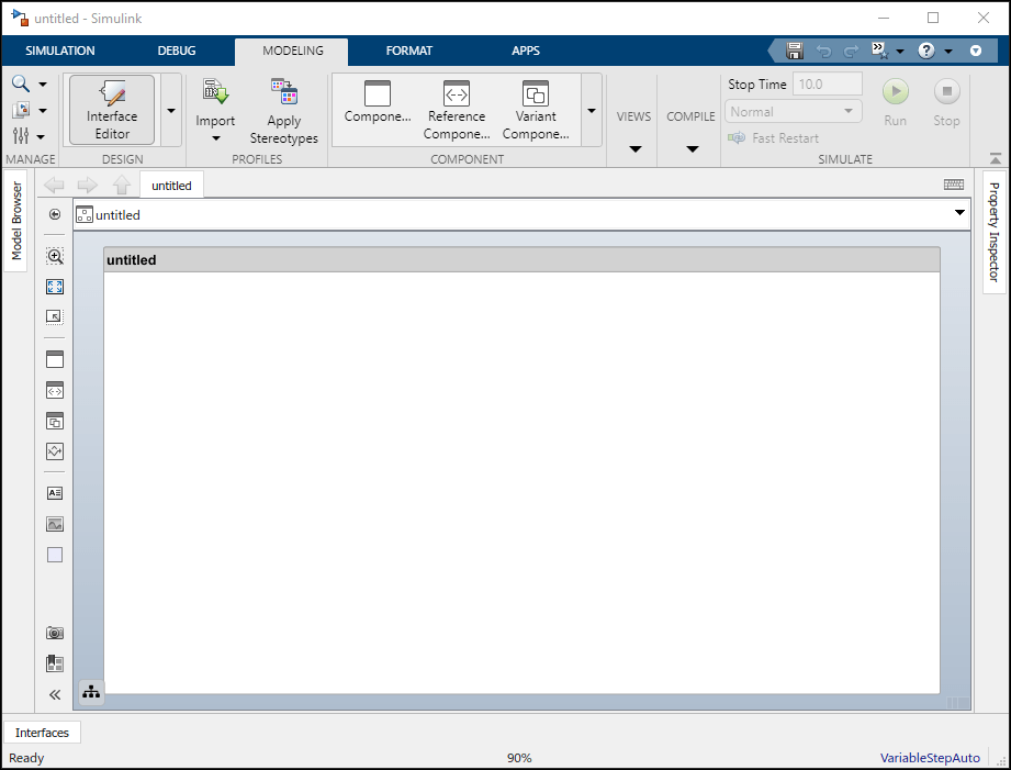 New System Composer model.