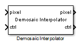 Demosaic Interpolator block