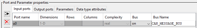 Port and parameter properties in the S-function builder block