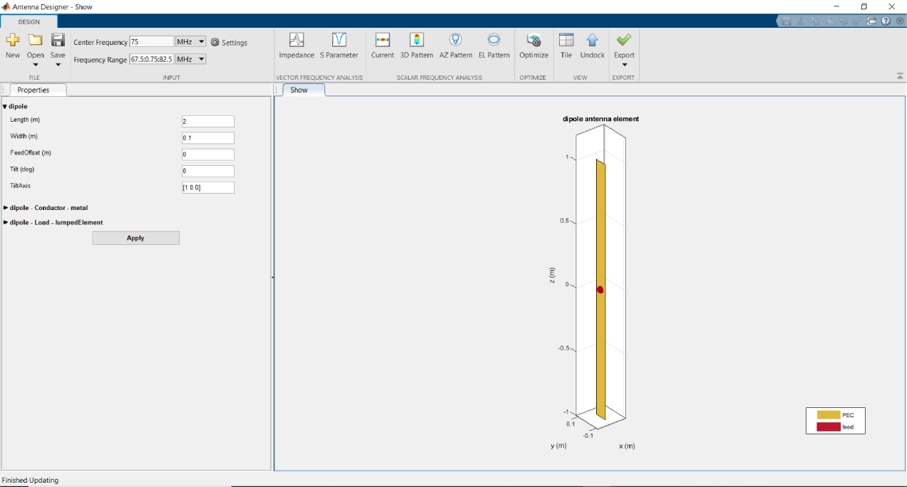 Antenna Designer app