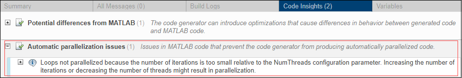 Code insights about non-parallelized part of the code
