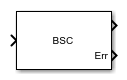 Binary Symmetric Channel block