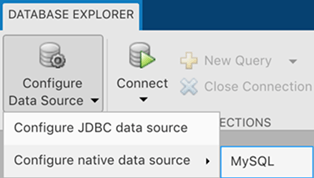 Configure MySQL native interface data source